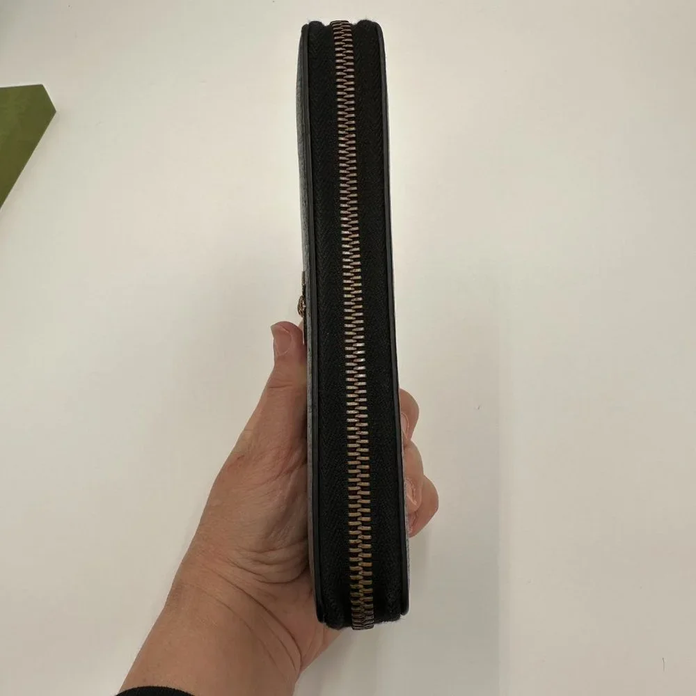 🔥GUCCI ANIMALIER LEATHER ZIP AROUND WALLET  🔥FULL INCLUSION🔥 - Picture 4 of 14